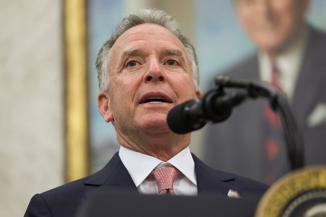 U.S. Special Envoy Steve Witkoff  speaks during a swearing-in ceremony for Jeanine Pirro as interim U.S. Attorney for the District of Columbia, hosted by U.S. President Donald Trump at the White House in Washington, D.C., U.S., May 28, 2025. REUTERS/Leah Millis/ File Photo