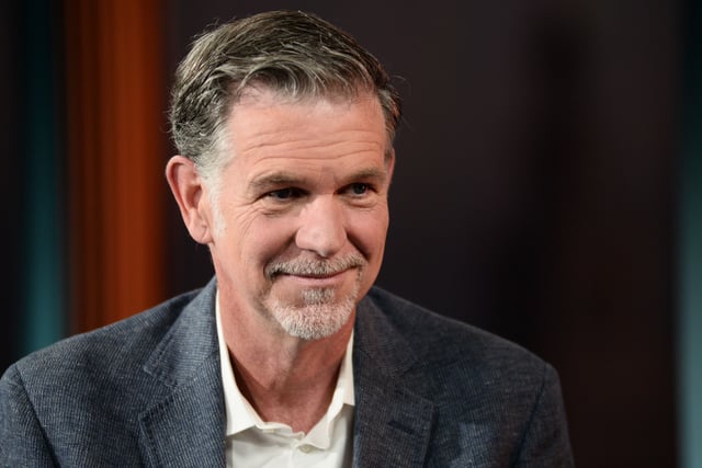 MAD MONEY -- Pictured: Reed Hastings, CEO of Netflix, in an interview on September 18, 2015 -- (Photo by: Mark Neuling/CNBC/NBCU Photo Bank via Getty Images)