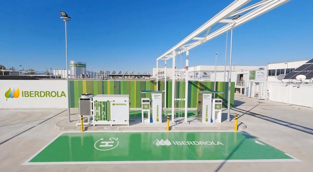 Hidrogenera de Iberdrola en la Zona Franca (Barcelona).