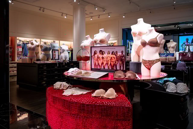 Victoria's Secret apparel is displayed for sale at a Victoria's Secret department store on June 01, 2023 in Austin, Texas.