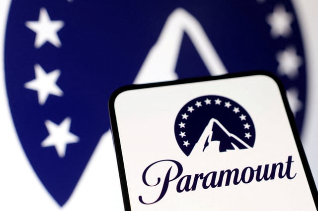 Paramount Global logo is seen in this illustration taken December 17, 2024. REUTERS/Dado Ruvic/Illustration/File Photo