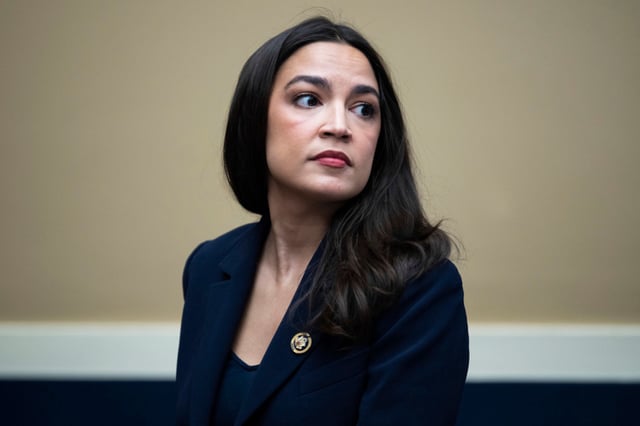 Rep. Alexandria Ocasio-Cortez, D-N.Y., attends the House Energy and Commerce markup of the FY2025 budget resolution in Rayburn building on Tuesday, May 13, 2025. (Tom Williams/CQ Roll Call via AP Images)