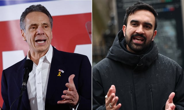 Former Gov. Andrew Cuomo and Queens Assemblyman Zohran Mamdani. (Getty)