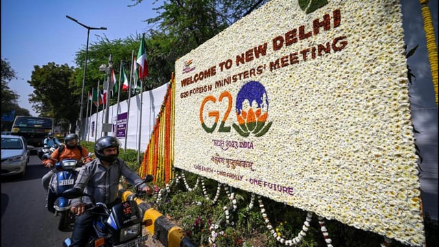 The SP Marg was beautified in the run-up to the G20 Summit in June 2023. (HT Archive)