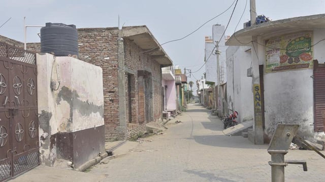 The village is located about three kilometres from National Highway 9, alongside the Upper Ganga Canal, and falls under the jurisdiction of the Masuri police station. (Sakib Ali/HT Photo)