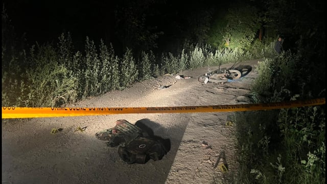 The scene of alleged sharpshooter Naveen Kumar’s killing. (Sourced)