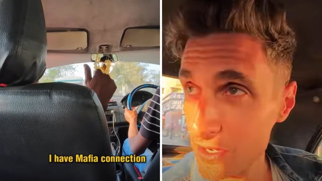 US YouTuber Dustin paid ₹800 for a taxi to his hotel from Kolkata Airport. 