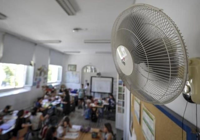Un ventilador en un centro de Andalucía