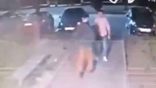 Footage shows Major Zaur Gurtsiev moments before the apparent suicide attack