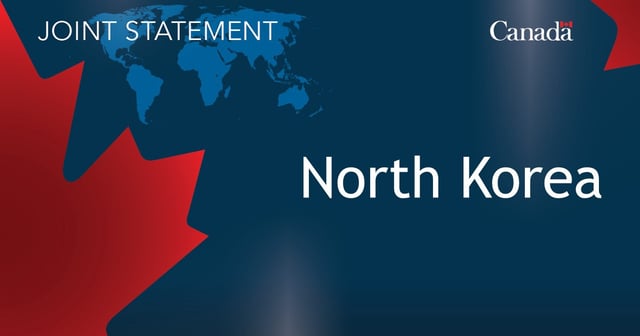 Image of the map of the world, with half of the maple leaf, and the Canada logo, with the following text overlayed: North Korea