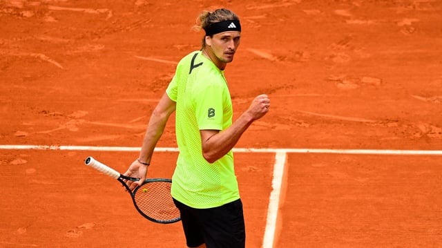 Alexander Zverev mit geballter Faust