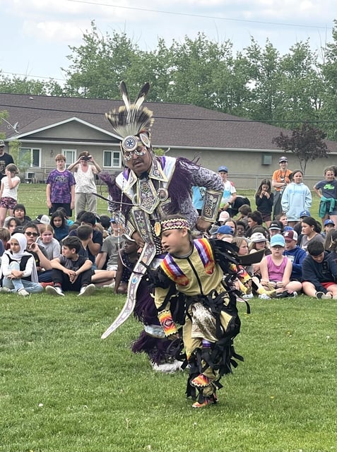 Dancers in full regalia demonstrated a range of traditional dances.