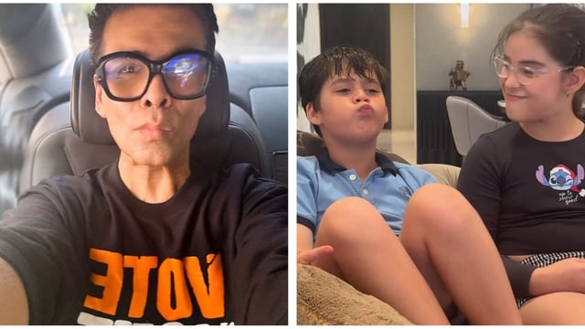 Karan Johar calls his kids Yash and Roohi as 'in house trolls.'