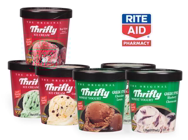 Rite Aid-owned brand Thrifty Ice Cream.