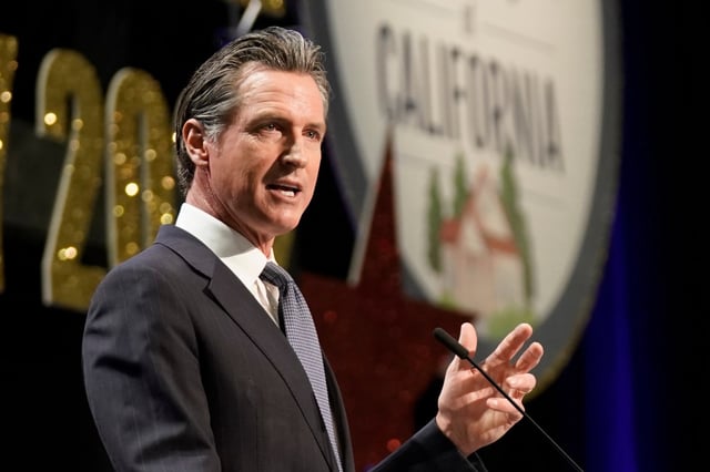 California Gov. Gavin Newsom acknowledged the fairness issue with transgender athletes during a conversation with conservative podcaster Charlie Kirk back in March, stating, &#34;Well, I think it’s an issue of fairness. I completely agree with you on that it is an issue of fairness.&#34; (AP Photo/Rich Pedroncelli)