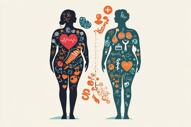 The study also supports the view that, for optimal health, a lifelong body mass index (BMI) under 25 is ideal. Credit: Neuroscience News