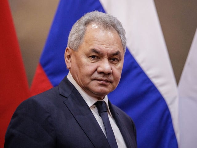 Russia's Security Council Secretary Sergei Shoigu, who served as Russia's Defence Minister between 2012 and 2024, poses after his bilateral meeting with Indonesia's Defence Minister Sjafrie Sjamsoeddin at the Defence Ministry in Jakarta on February 25, 2025. Russia's top security official Sergei Shoigu was in Indonesia for talks on February 25 with President Prabowo Subianto and his defence minister, as Moscow and Jakarta seek to boost defence ties. (Photo by Yasuyoshi Chiba / AFP) (Photo by YASUYOSHI CHIBA/AFP via Getty Images)