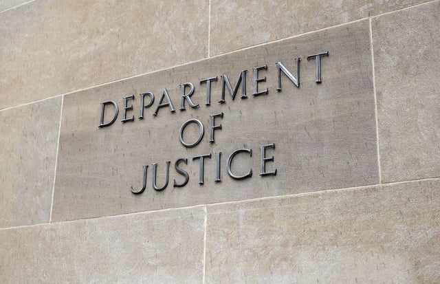 The U.S. Department of Justice on June 11, 2021, in Washington, D.C. (Kevin Dietsch/Getty Images)