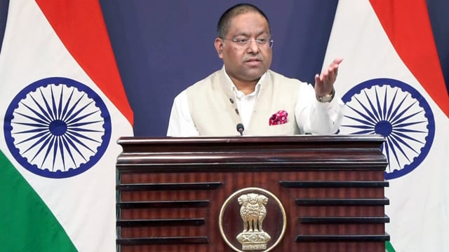 MEA Spokesperson Randhir Jaiswal called for Bangladesh to hold elections soon