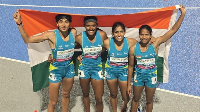 Gold rush: Sable, Yarraji, women’s relay team win gold at Asian meet