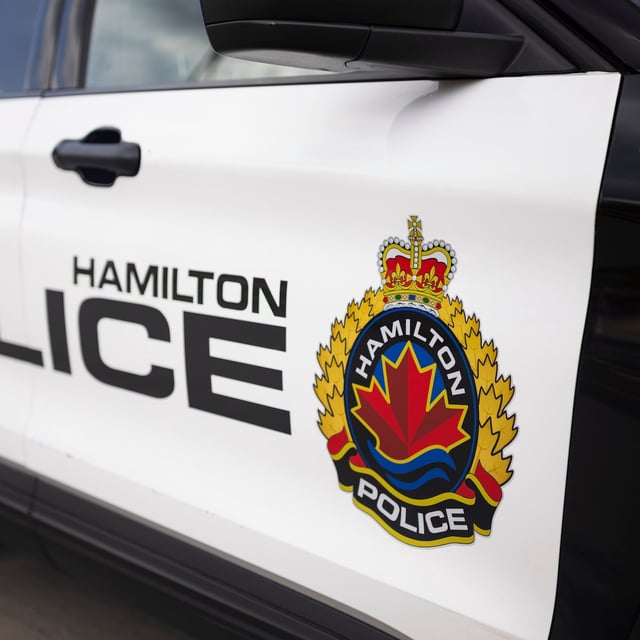 A Hamilton Police vehicle is shown in Hamilton, Ont., May 2, 2025. THE CANADIAN PRESS/Nick Iwanyshyn