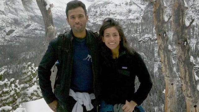 Vivek Ramaswamy with his wife Apoorva Ramaswamy.  | Image: X/@VivekRamaswamy 