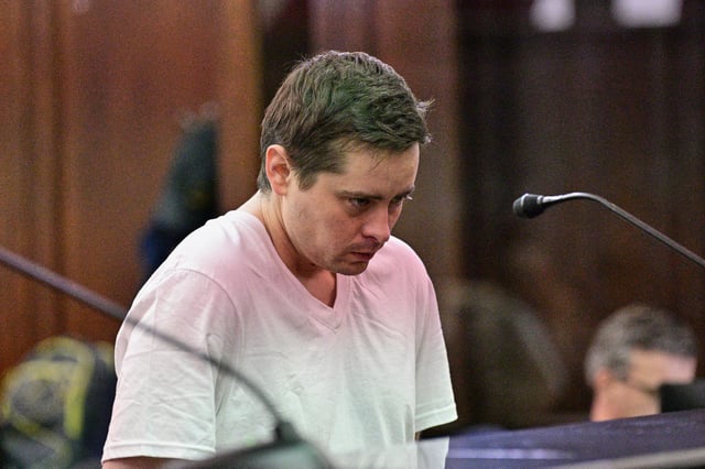 John Woeltz, 37, appears for arraignment in Manhattan Criminal Court after he was arrested for allegedly holding an Italian tourist hostage in an apparent scheme to steal the man’s crypto currency fortune in New York City, U.S., May 24, 2025. Curtis Means/Pool via REUTERS/File Photo