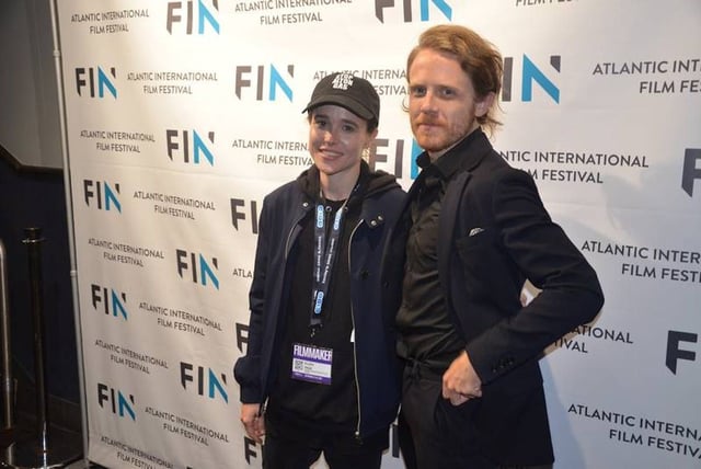  Filmmakers Elliott Page and Ian Daniel arrive at the Atlantic International Film Festival in Halifax before the 2019 screening of There’s Something in the Water.