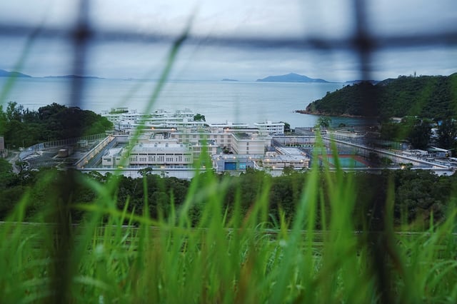 A view of Shek Pik Prison, in Hong Kong, China, May 30, 2025. REUTERS/Lam Yik