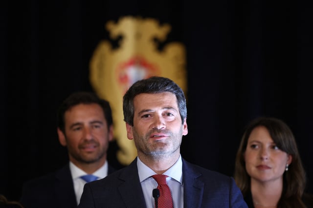 Le leader du parti politique d’extrême droite Chega au Portugal, André Ventura, au palais de Belém, suite aux élections générales à Lisbonne, Portugal, le 20 mai 2025.