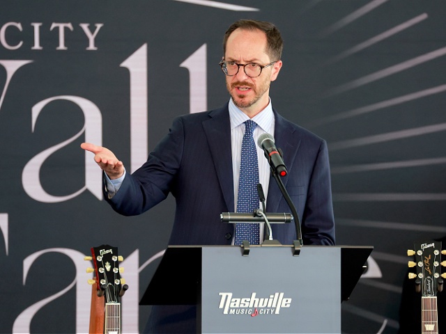 NASHVILLE, TENNESSEE - OCTOBER 30: Nashville Mayor, Freddie O'Connell, speaks during the 2024 Music City Walk of Fame Induction ceremony at Music City Walk of Fame on October 30, 2024 in Nashville, Tennessee. (Photo by Jason Kempin/Getty Images)