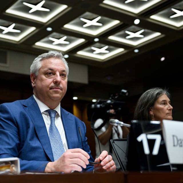 David Vigneault, Director of the Canadian Security Intelligence Service (CSIS), prepares to appear before the Standing Committee on Procedure and House Affairs (PROC), studying the intimidation campaign against Members of Parliament, on Parliament Hill in Ottawa, on Tuesday, June 13, 2023. THE CANADIAN PRESS/Justin Tang