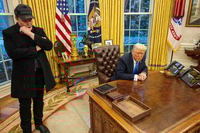 Elon Musk et Donald Trump, à la Maison Blanche le 11 février 2025.