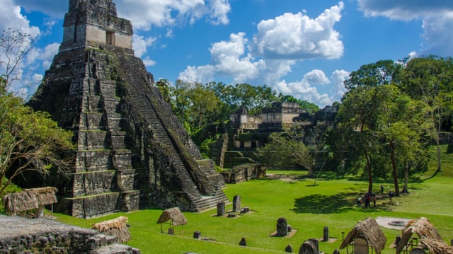 Ruins in the MAya City Tikal in Guatemala
