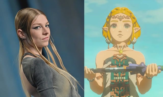 Fans agree Hunter Schafer would slay as Zelda in a Nintendo live-action. (Getty Images/Nintendo)