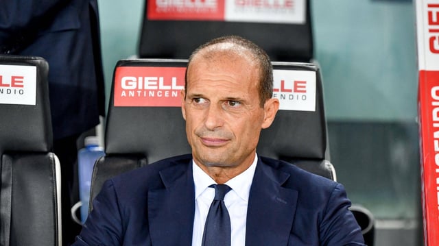 Massimo Allegri auf der Trainerbank