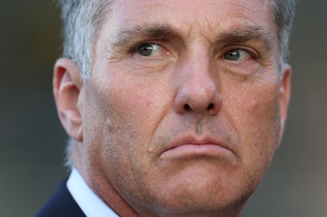 Australia's Deputy Prime Minister and Defence Minister Richard Marles attends the Lest We Forget sunset tribute on the eve of ANZAC Day at Sydney Opera House in Sydney, Australia, April 24, 2025. REUTERS/Hollie Adams/File Photo