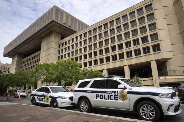 The J. Edgar Hoover Building, headquarters of the Federal Bureau of Investigation (FBI), is seen in Washington, D.C., May 29, 2025.