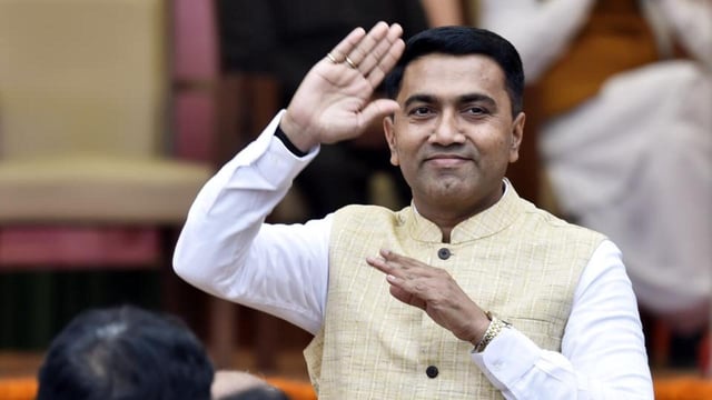 Goa chief minister Pramod Sawant said on Friday declared Goa 100% literate under Centre’s ULLAS Literacy Initiative, commemorating the state’s 39th Statehood Day. (Ajay Aggarwal/HT PHOTO)