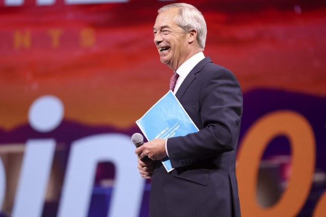 Reform UK party leader Nigel Farage in Las Vegas earlier this week (Photo by Ian Maule/Getty Images)