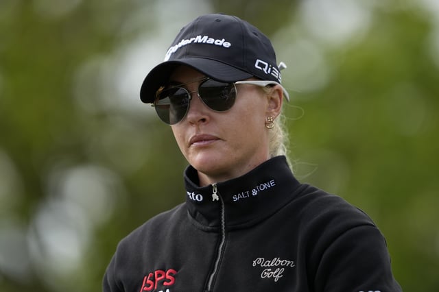 Charley Hull of England looks on from the 11th tee during the first round of the U.S. Women&#39;s Open presented by Ally 2025 at Erin Hills Golf Course on May 29, 2025 in Erin, Wisconsin.