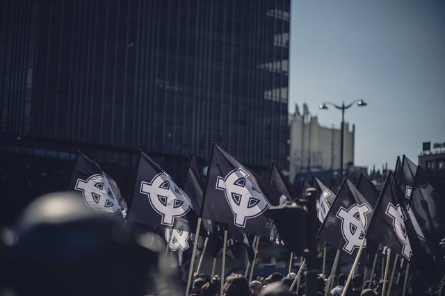 Le défilé des néonazis du C9M du 10 mai 2025 à Paris. 