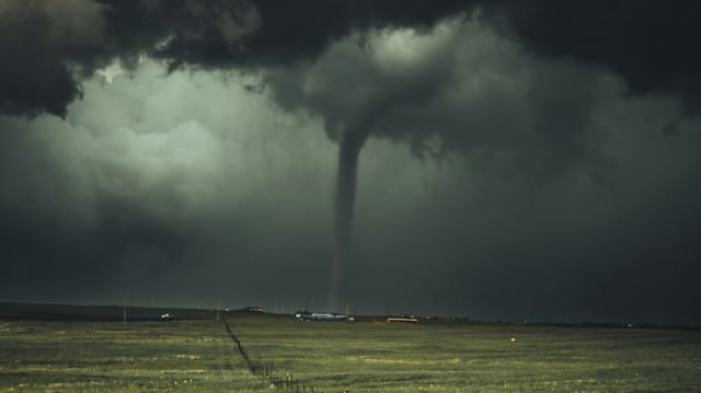 A tornado alert was issued in several Maryland areas on Friday