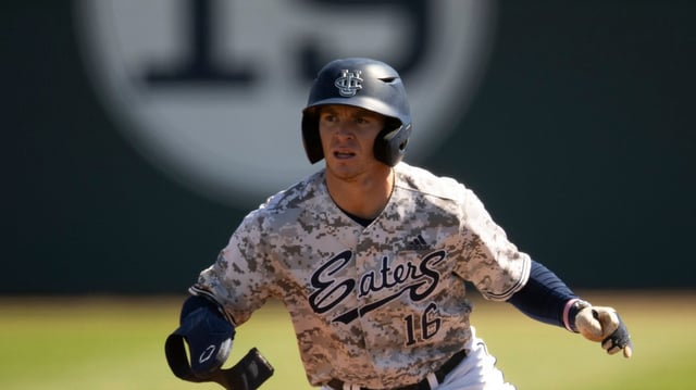 UC Irvine’s Will Bermudez, shown in a photo from earlier this season, had two hits for UCI in its 4-2 loss to Arizona State in an NCAA regional opener on Friday night at UCLA’s Jackie Robinson Stadium. (AP Photo/Kyusung Gong)
