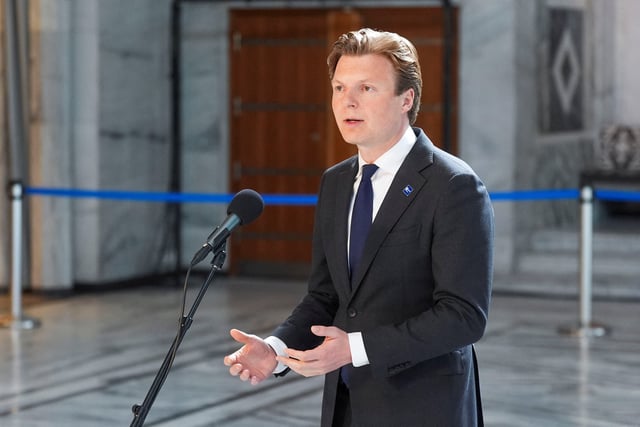 Dutch Minister of Defense Ruben Brekelmans attends a meeting of the Joint Expeditionary Force (JEF) in Oslo, Norway May 9, 2025. NTB/Terje Pedersen via REUTERS   ATTENTION EDITORS - THIS IMAGE WAS PROVIDED BY A THIRD PARTY. NORWAY OUT. NO COMMERCIAL OR EDITORIAL SALES IN NORWAY.