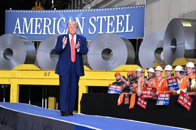 US President Donald Trump announced the higher tariffs during a rally in Pennsylvania on Friday (Photo: Saul Loeb/AFP via Getty)