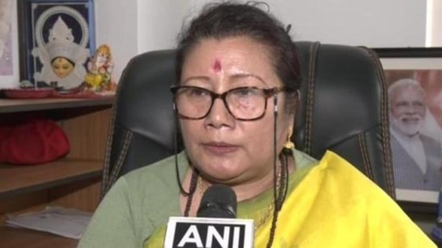 BJP Manipur state president A. Sharda Devi. (ANI File Photo)