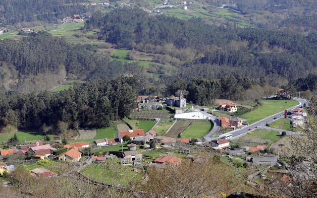 Vista general del municipio de Campo Lameiro.