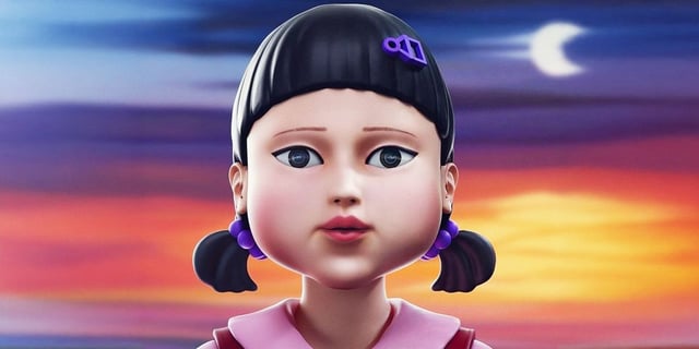 The Squid Game doll.