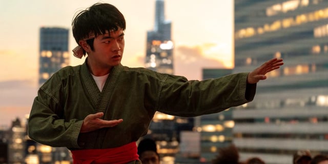 Ben Wang as Li Fong in Karate Kid Legends.
